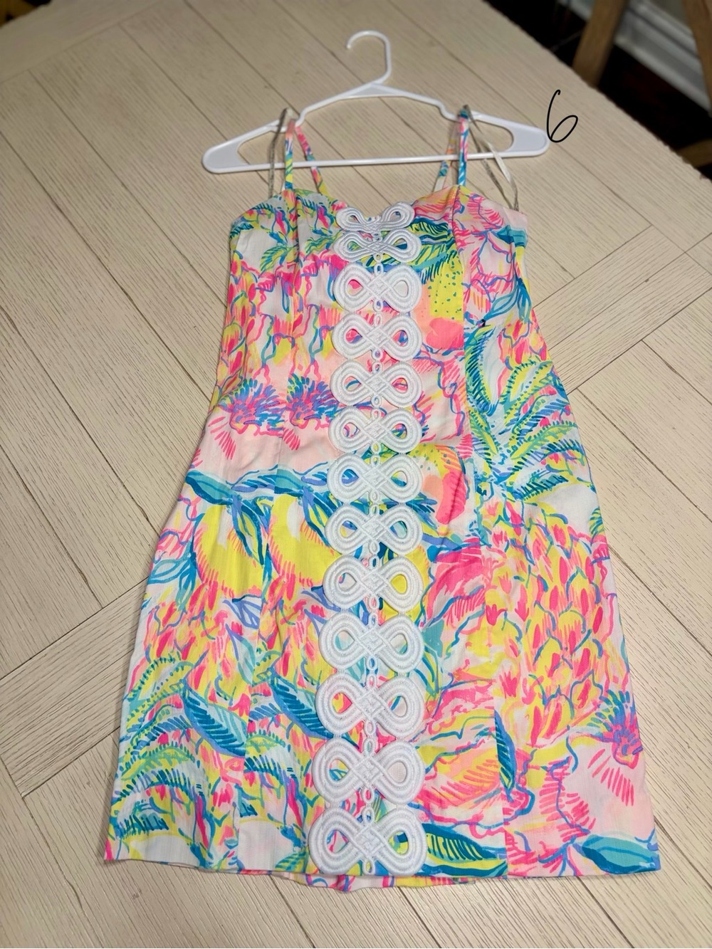 Lilly Pulitzer Multicolor Pink Yellow Blue Floral Backless Dress